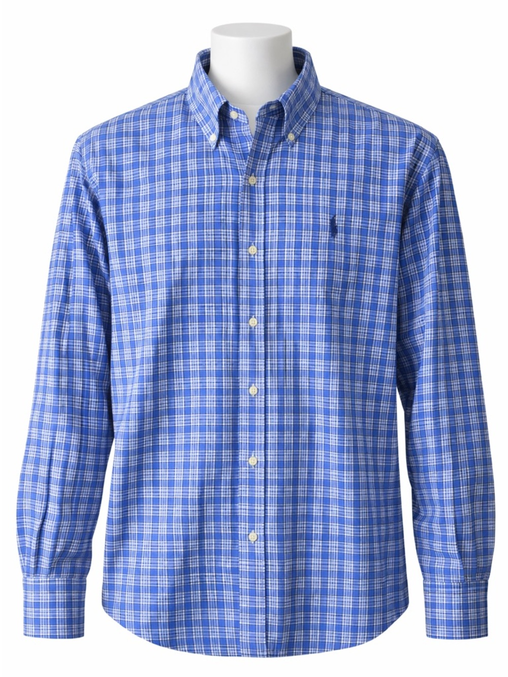 Size XL Polo Ralph Lauren Men’s Plaid Button Down Easy Care Cotton Shirt